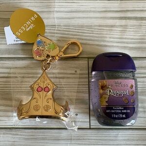 🏰Bath & Body Works Aurora Crown Sanitizer Holder + Rapunzel Hand Sanitizer Set